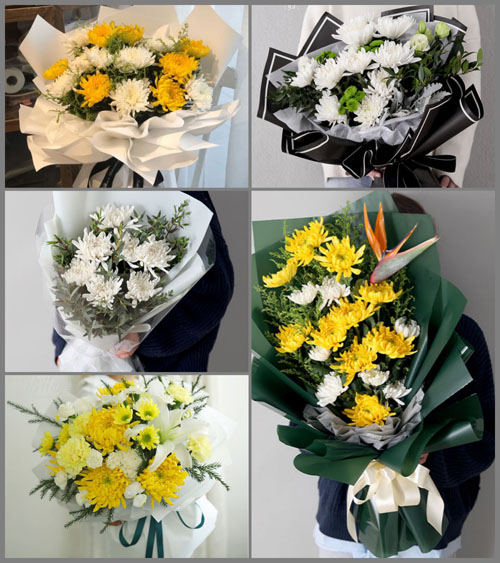 江西赣州章贡区赣江街道白事花束代送